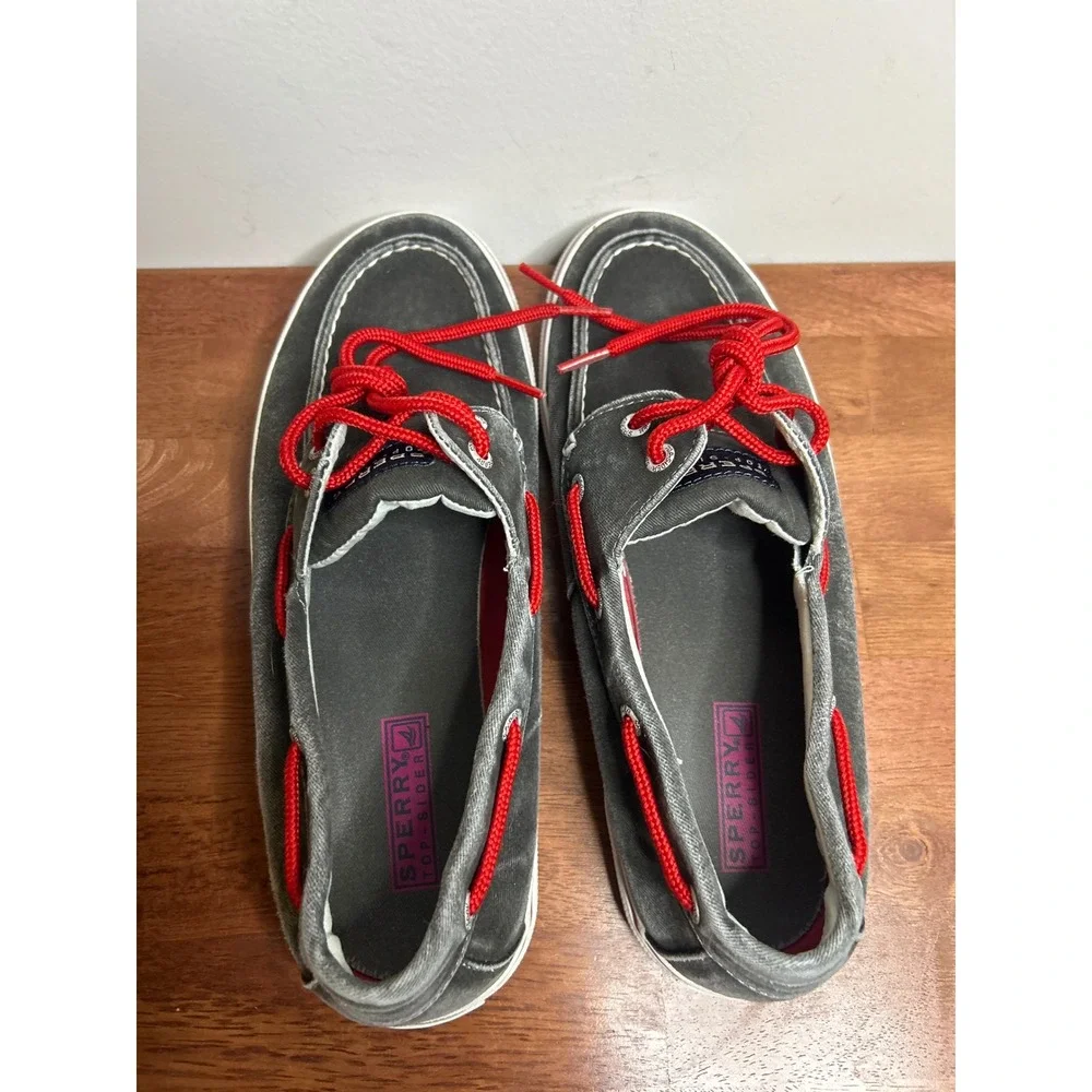Sperry Gray Top Sider Shoes Mens Size 10M
